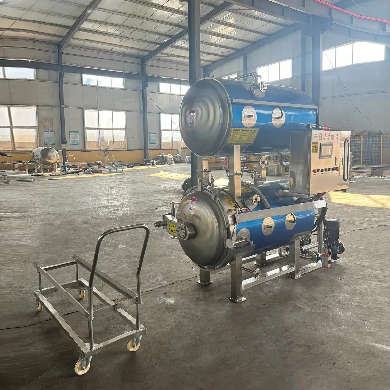 Commercial High-Temperature High-Pressure Sterilizer Pot Fully Automatic Double-Layer Food Industry Sterilizer Customized