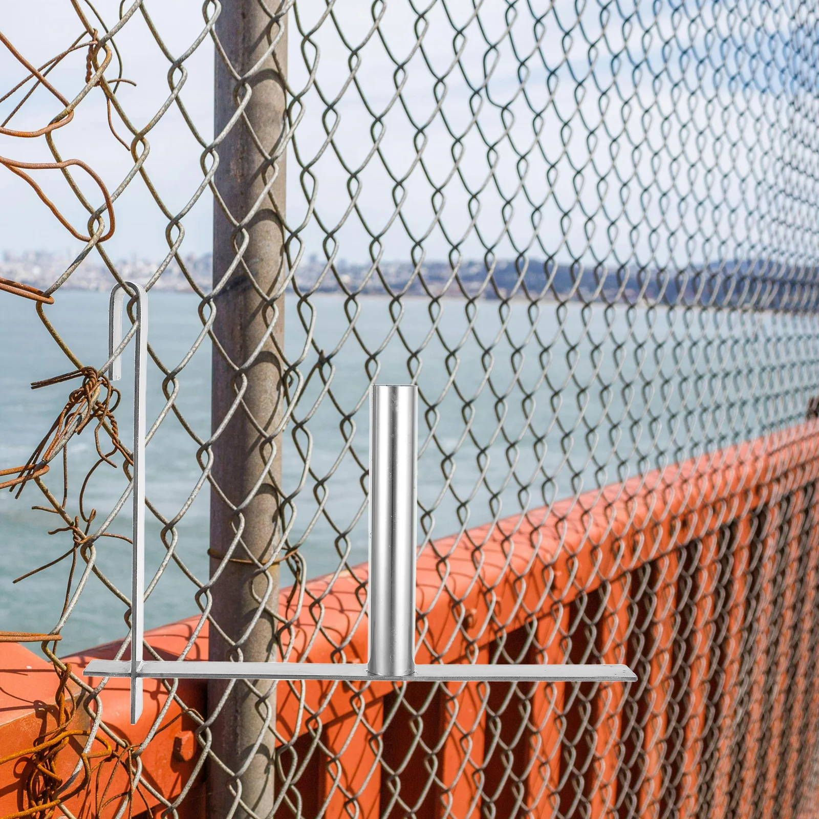 

Hook Fence Rail Installation Screen Hanging up Panel Fastening Iron Privacy Strip Hanger Hooks
