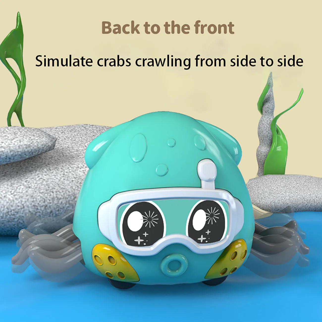 Kids Crawling Toy Pull Back Octopus Moving Sensory Toy Not Need Battery Drive Children\'s Birthday Gifts Learn To Climbing Supply