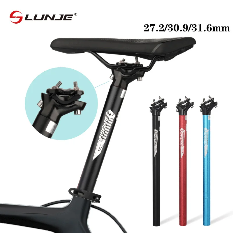 Bicycle Seat Tube Mountain Road Bicycle Seatpost Ultralight Aluminum Alloy MTB Bike Seat Post  27.2/30.9/31.6mm Cycling Parts