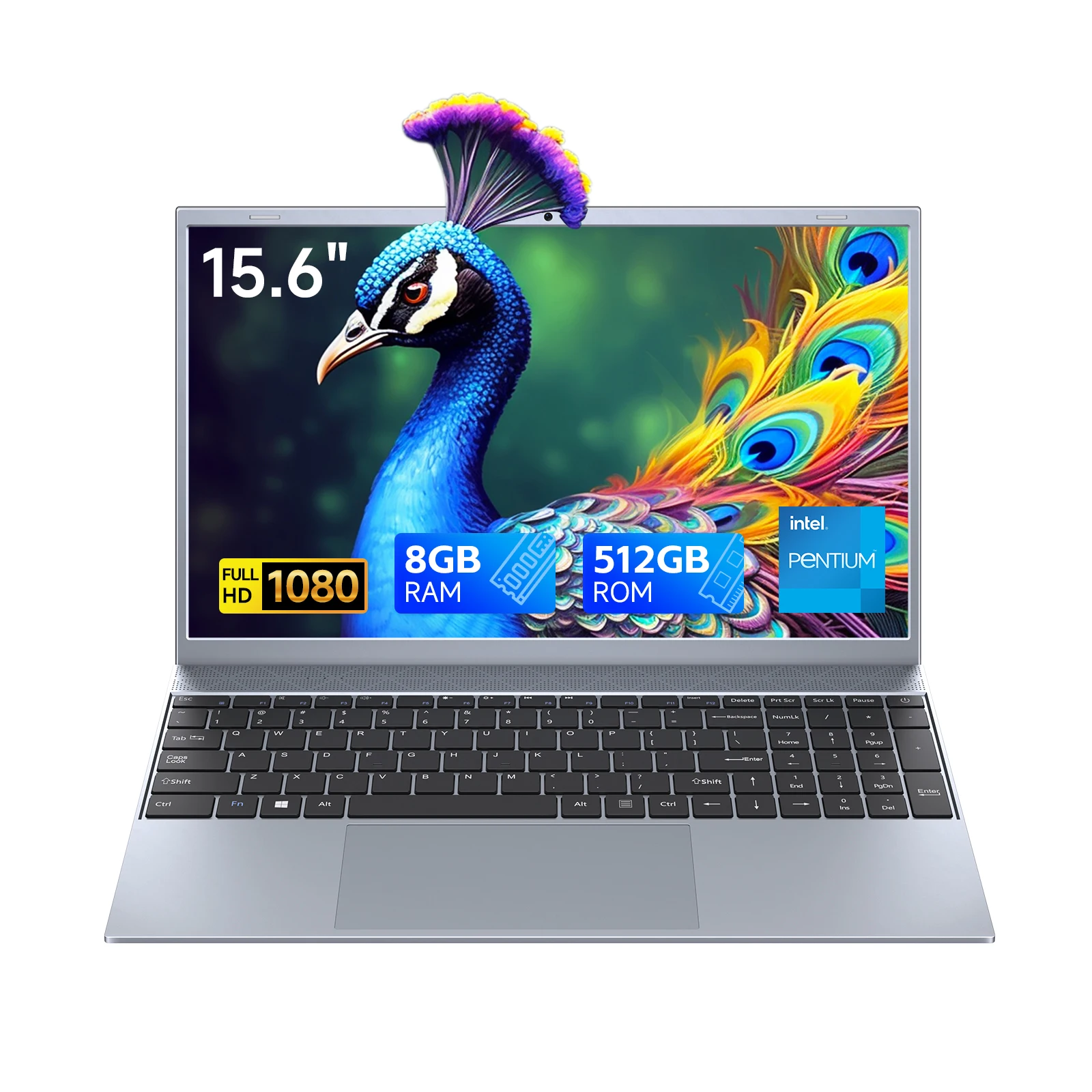 Ordinateur portable Windows 11 pour étudiants et entreprises, ordinateur portable 15.6 pouces, Jino 10, 8 Go de RAM, 512 Go SSD