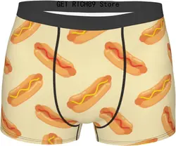 Hot Dogs with Sausage Novelty Boxers Mens Funny Boxer Briefs Underwear Gag Gifts for Men