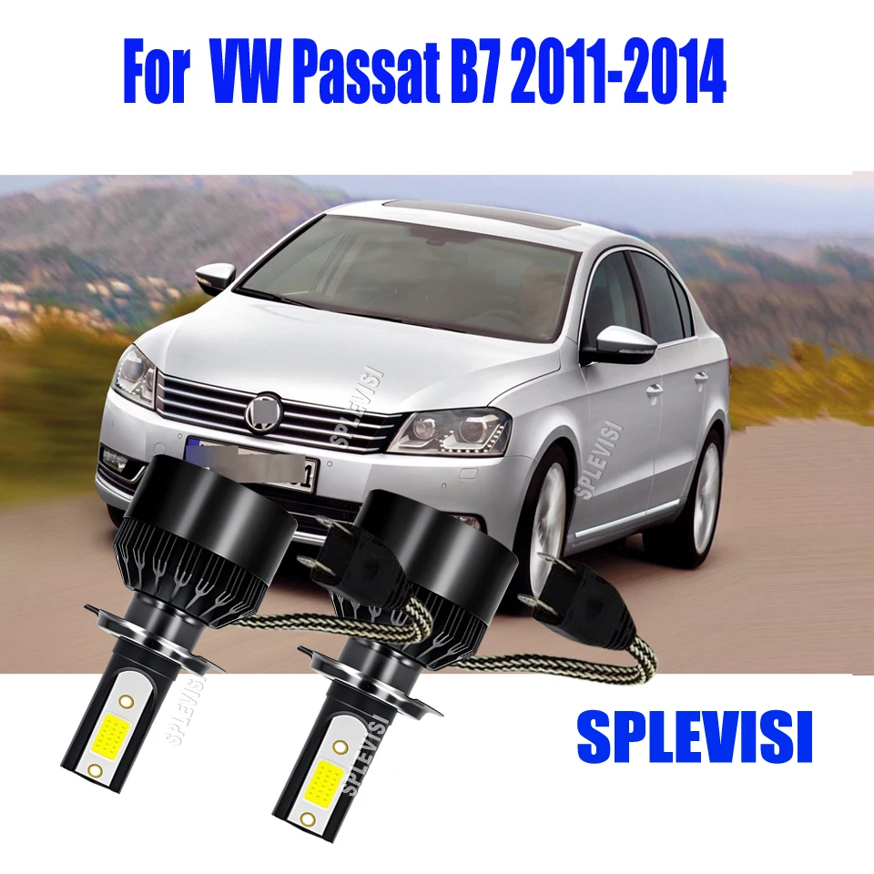 

4Pcs H7 LED White Headlights High Low Beam Bulbs - The Future of Automotive Lighting For VW Passat B7 2011 2012 2013 2014