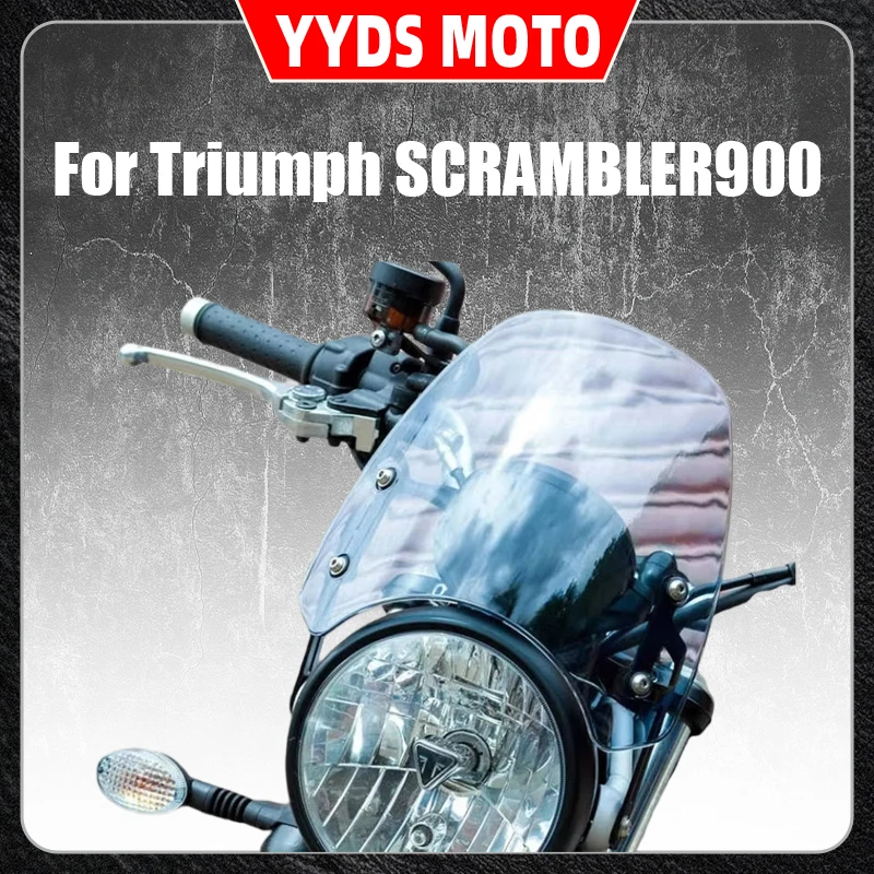 For Triumph SCRAMBLER900 Small Climbing 900 Modified Windshield Front Windshield Retro Windshield