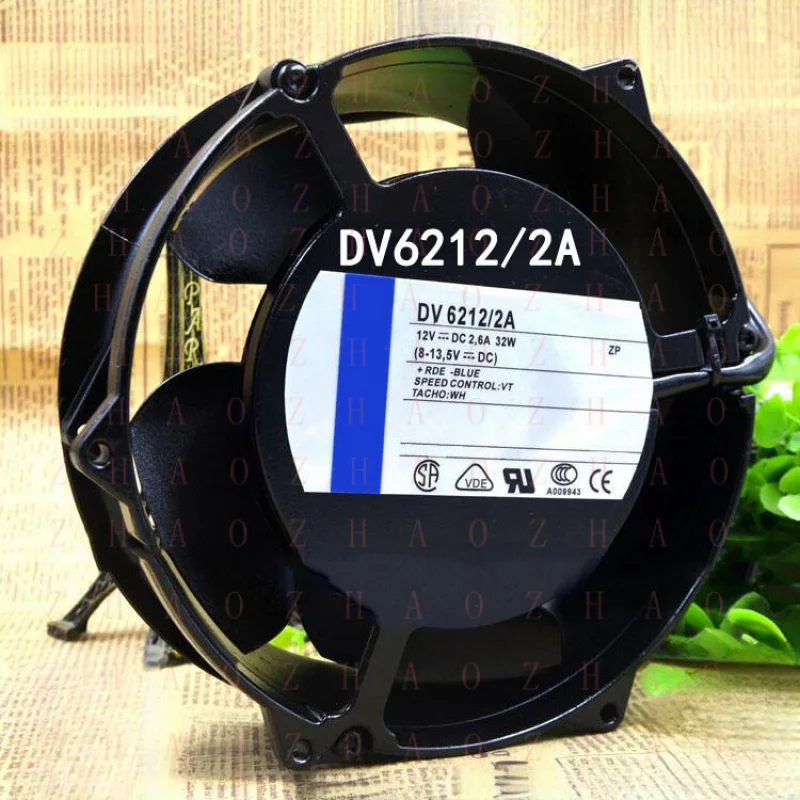 L+ for tested EBMPAP 172x172x51mm 12V 32W DV6212-2A Silent Axial flow fan