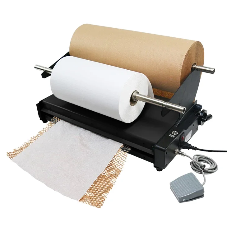 Rouleau d'emballage de protection Kraft, emballage de coussin, papier accent d'abeille, emballage de distributeur