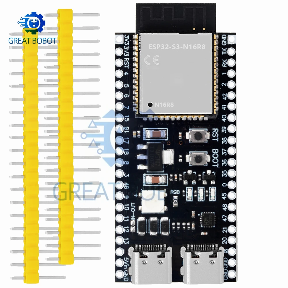 ESP32-S3-Dev-KitC-1 ESP32-S3 WiFi Bluetooth kompatybilny BLE 5.0 Mesh Płytka Rozwojowa ESP32 Moduł Bezprzewodowy dla — zdjęcie produktu 2