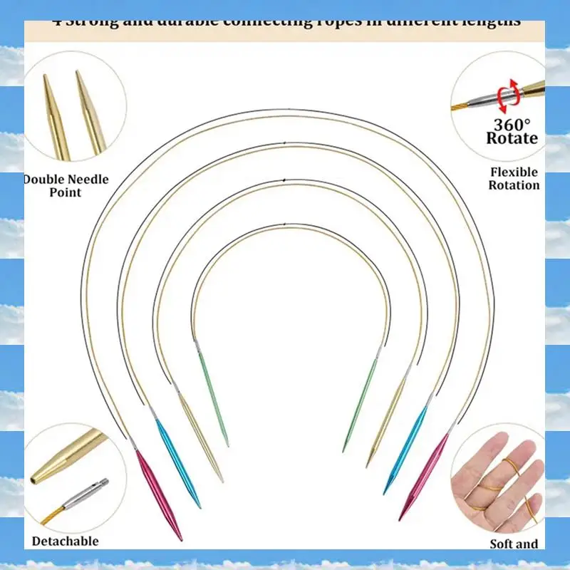 

A11I алюминиевые сменные швейные иглы для вязания крючком, набор круговых спиц, пряжа для плетения, инструменты для вязания, набор для плетения