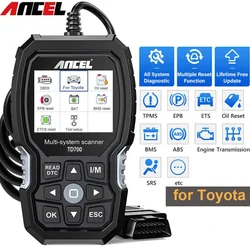 Ancel TD700 All System OBD2 Scanner Transmission TPMS Relearn ABS Engine Car Diagnostic Scan Tool for Toyota/Lexus/Scion