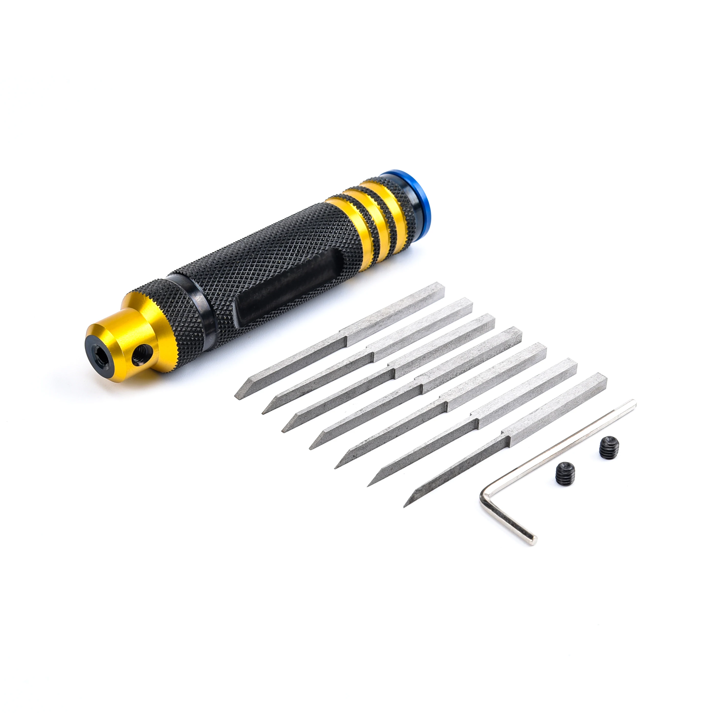 Model Chisel With Blades Gundam Resin Carved Scribe Line Hobby Cutting Tool Chisel 7 Blades Tools For RC Car / Drone Repairing