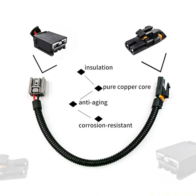 

J0MA Direct Fit Blower Motor Wire Harness Connector Suitable for Vehicle with Weather Resistant PVC Housing 22957044 15887352