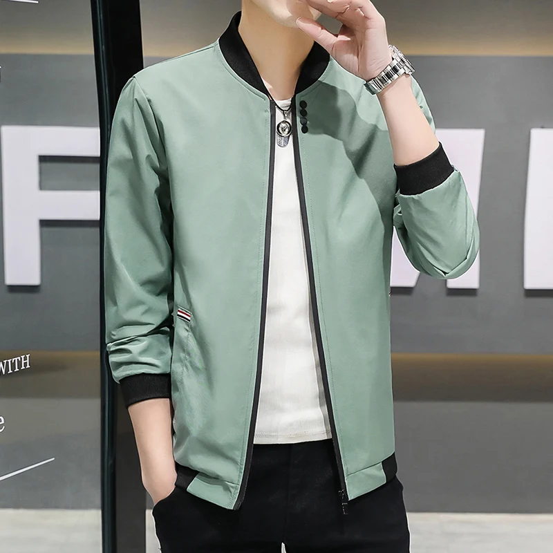 Spring and Autumn Jacket Coat Men's Simple Fashion Top