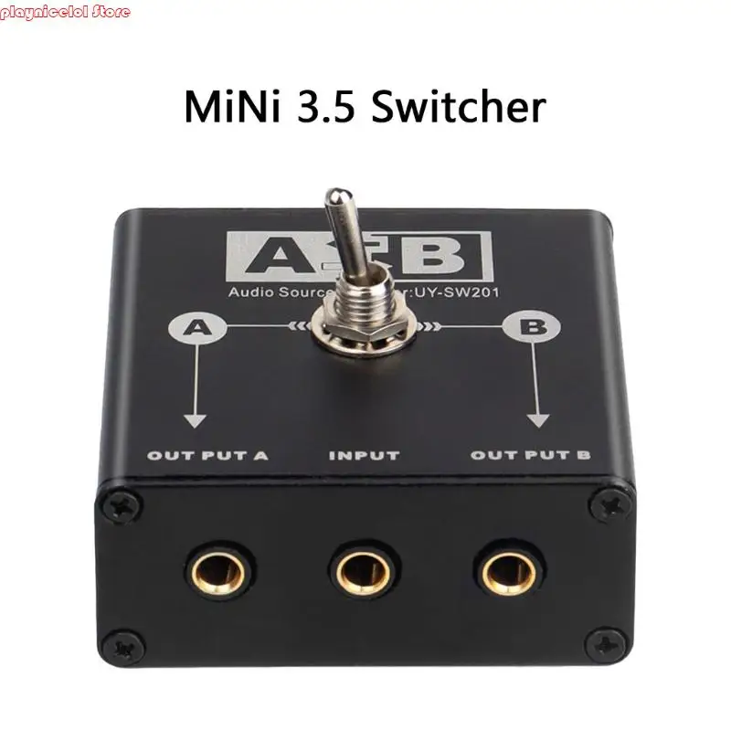 Коробка переключения звука 3,5 мм с несколькими входами и одним выходом, устойчивый металлический корпус для студийного оборудования
