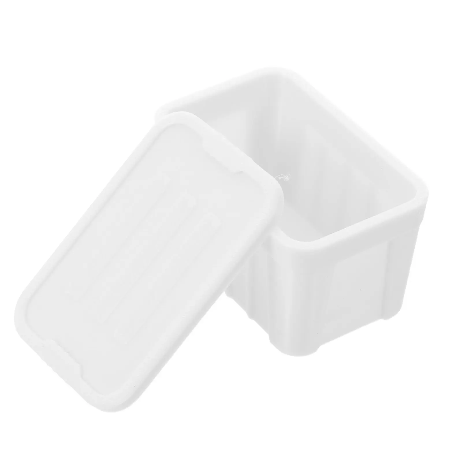 

Miniature Storage Boxes 1:12 Scale White Dollhouse Closet Organizer Bins with Lids for Miniature Scene Decoration Bedroom
