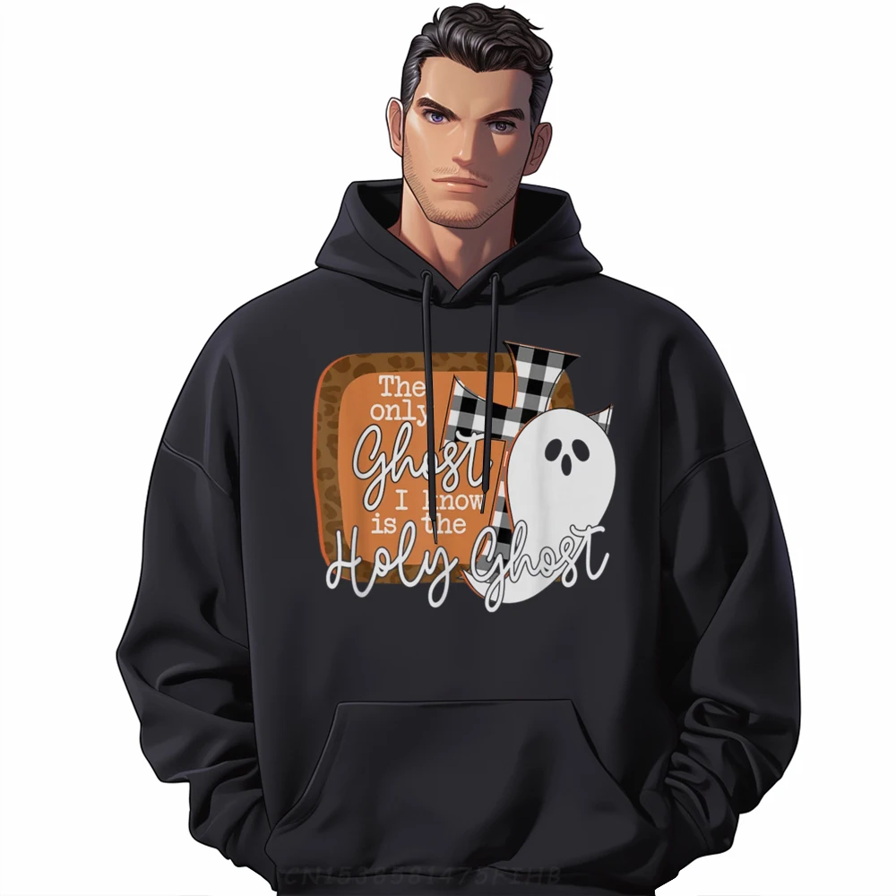 

The Only Ghost I Know Is The Holy Ghost Halloween 3xl Men Clothing Hoodie Men Pullover Hoodies Happy New Years