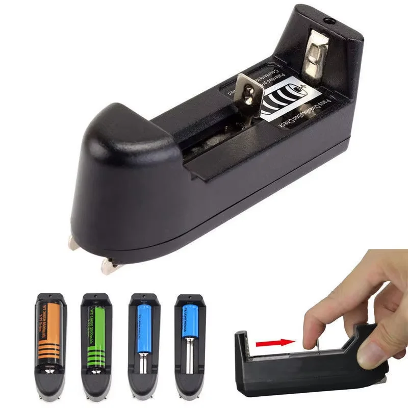 18650 Battery Charger For 3.7V 18650 16340 14500 Li-ion AA AAA rechargeable batteriesSingle Slot Full Charger Standard Battery