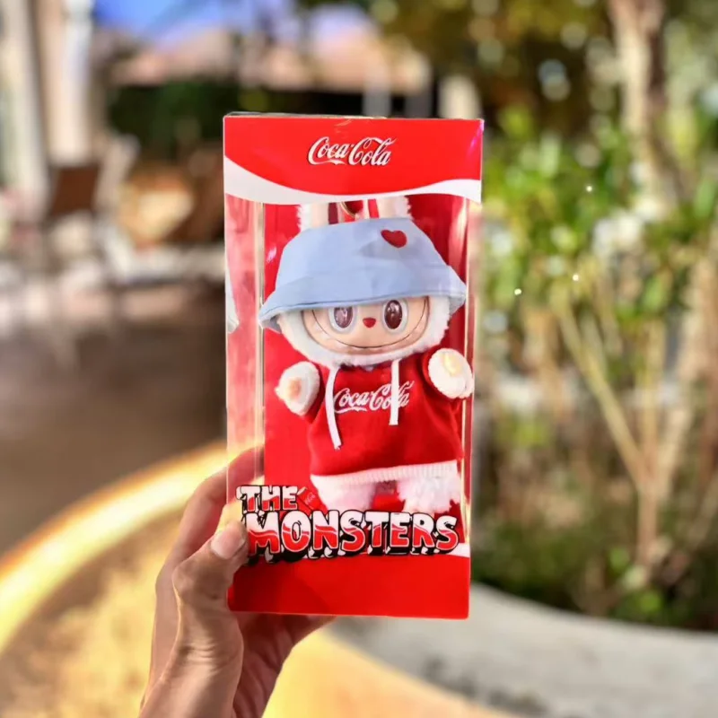 2025 New Arrival Monster Labubu Series Coca Cola Creative Change Doll Ornament Vinyl Pendant Doll Toys Replica Toy Festival Gift