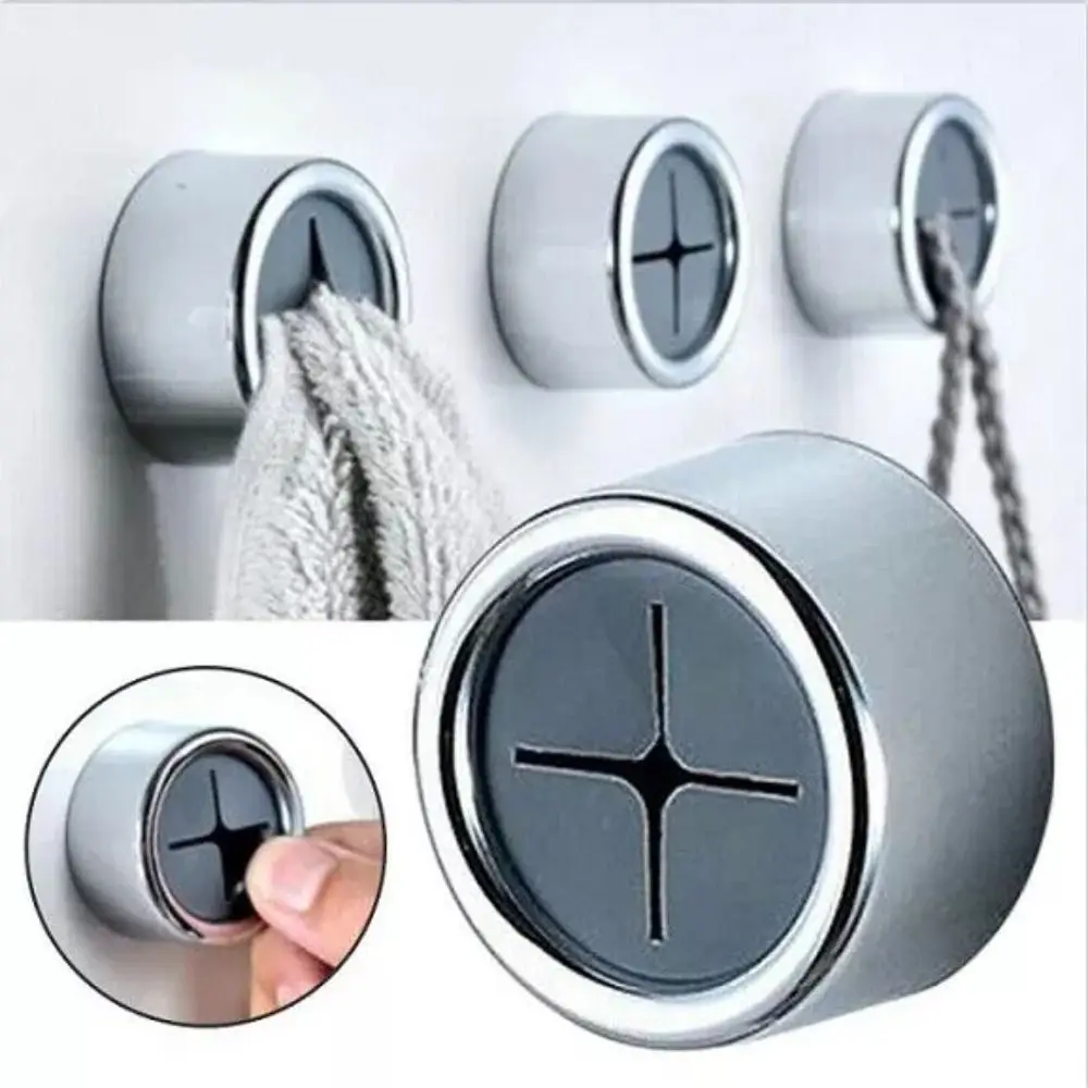 

Durable Self Adhesive Hook Wall Mount Push In Tea Towel Holder No-punch Towel Holder Home