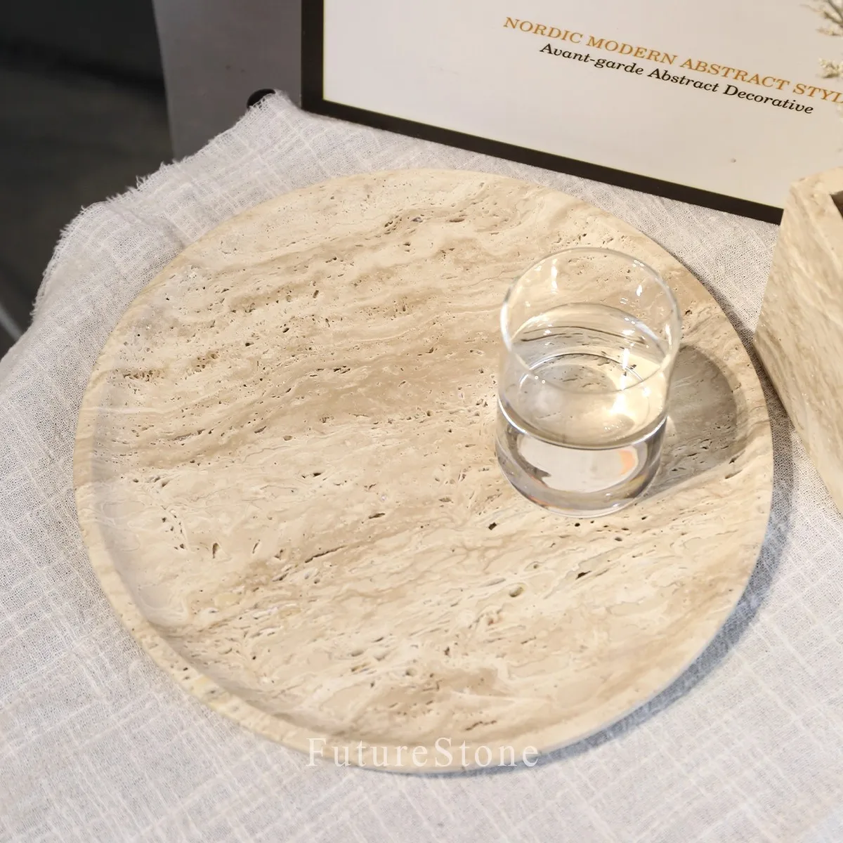 

Легкий роскошный мраморный поднос из натурального пещерного камня, домашний интерьер, украшение для гостиной, чайный поднос, поднос для фруктов, ювелирных изделий, поднос с орнаментом