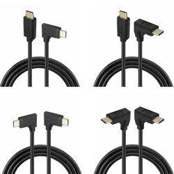 5A 10Gbps USB C To USB C Cable Up Right Angle Elbow USB Type-C Male To Female Data Charging Cable 0.3m 0.6m 1m 1.8m