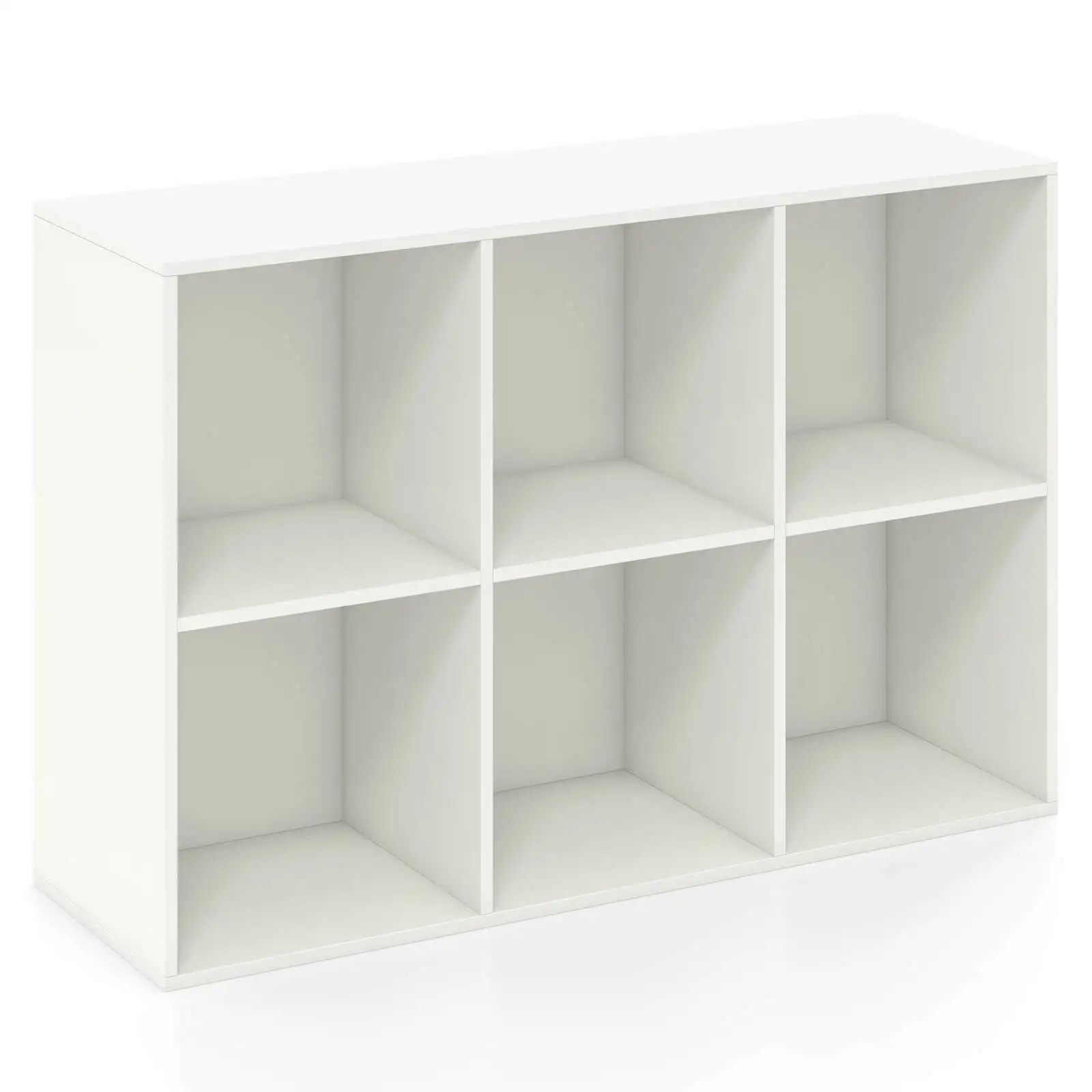 Modern-style 6-cube bookshelf / 3-tier storage unitcan be placed horizontally or vertically;suitable for bedrooms,living rooms