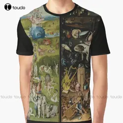 The Garden Of Earthly Delights (1) - Hieronymus Bosch Graphic T-Shirt Custom Aldult Teen Unisex Digital Printing Tee Shirts