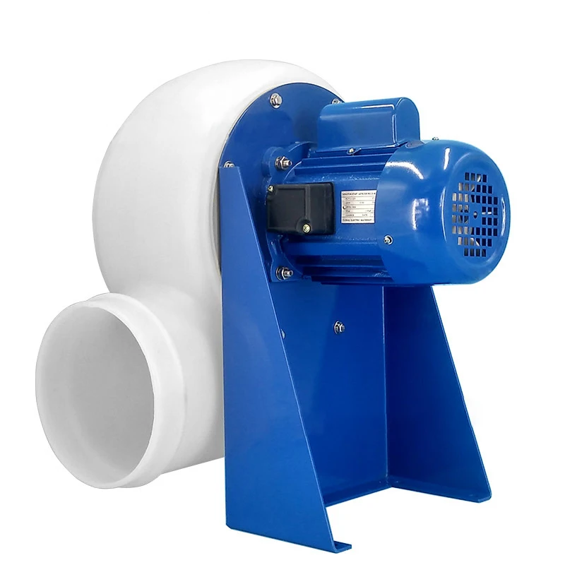 Kipas Knalpot Pabrik Perangkat Ventilasi Dasar Asam Plastik PP Tahan 8 Inci Kipas Ventilasi Blower