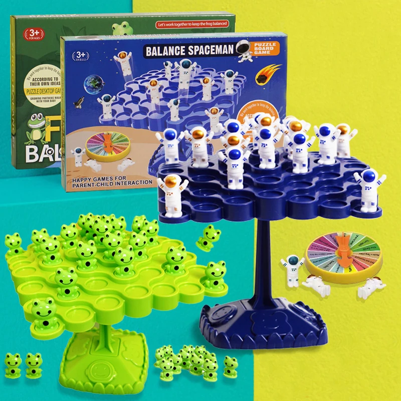 Astronauts Balance Tree Kids Balanced Board Game Parent-child Interactive Tabletop Game Baby Educational Toy Montessori Math Toy