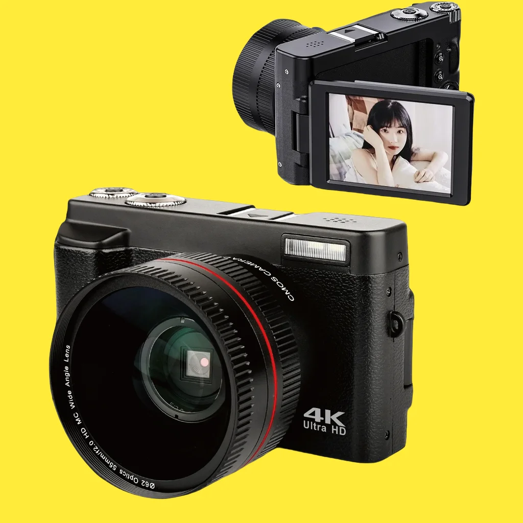 

3" Rotation Screen Youtube Photo Picture Camera Video And Audio Vlog 4k Ultra Hd Professional Photography Dslr Digital Camera