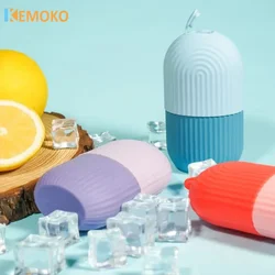 Silicone Cube Tray Shape Face Facial Ice Roller Massage Face Massage Roller Frozen Facial Ice Face Reusable Roller Skincare Tool