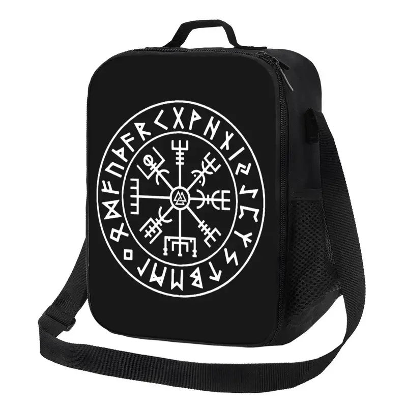 Custom Viking Compass Lunch Bag Men Women Cooler Warm Insulated Lunch Boxes for Kids School Children