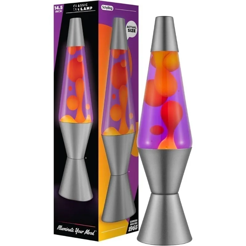 

Фиолетовая лампа заката с желтым воском и фиолетовой жидкостью, оригинальная эксклюзивная