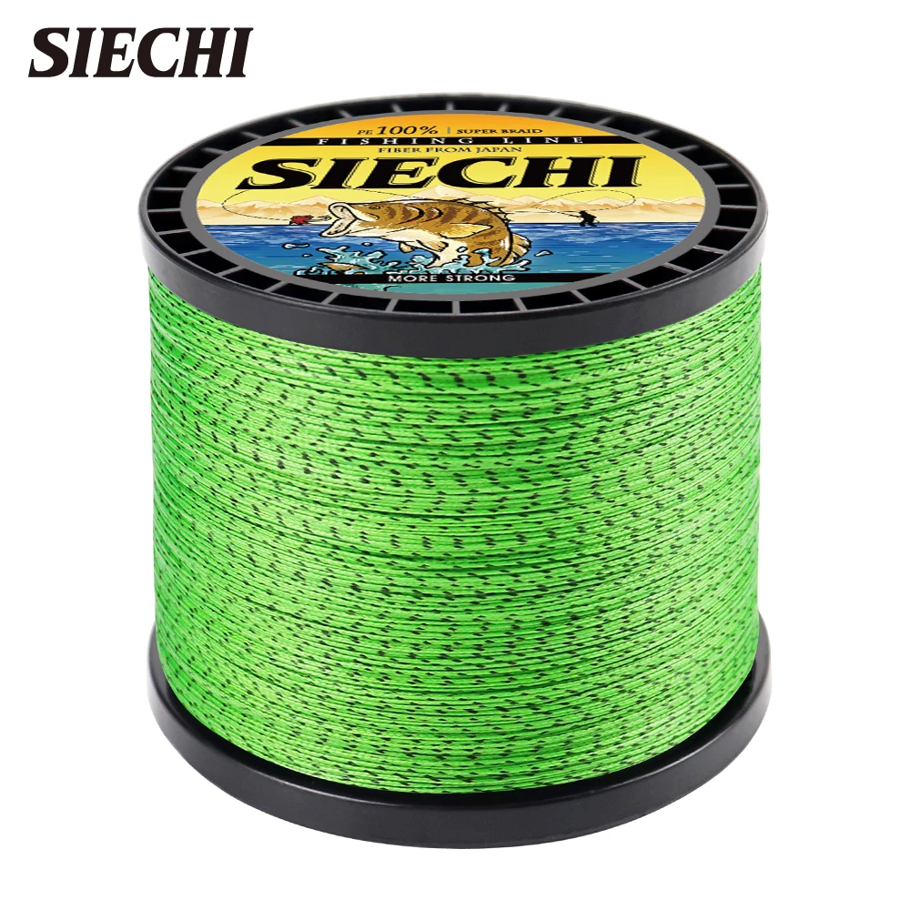 SIECHI 8 Strands Multifilament Braided Fishing Line 300M 500M 1000M Carp Fishing Braided Wire Sea Fishing Accessories Pe Line