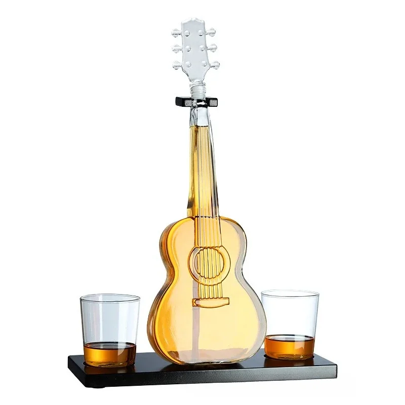 High Borosilicate Glass Wine Bottles, Creative Guitar and Violin Wine Bottles, Utensils, Dispensers, Wine Bottle Racks