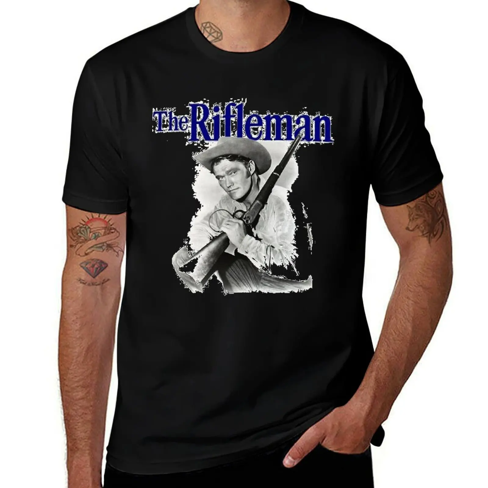 

man for black man for Rifleman anime t cotton shirts package tshirt The cotton plain Fans For t-shirt T-Shirt 100%