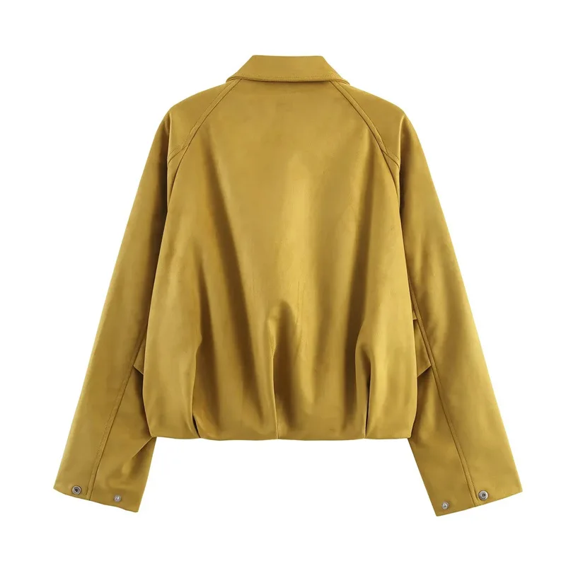 Chaquetas Bomber marrones para mujer, forro polar de franela de invierno, forro grueso a prueba de frío, peso pesado, acogedor, acolchado, OL Highstreet Simple