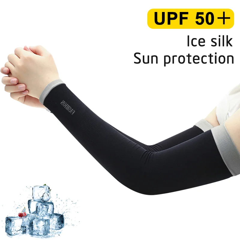 New Anti-mosquito Ice Sleeves Driving Cycling Fishing Sports Sunscreen Arm Guards Quick-drying Sweat-absorbent Cooling Sleeves