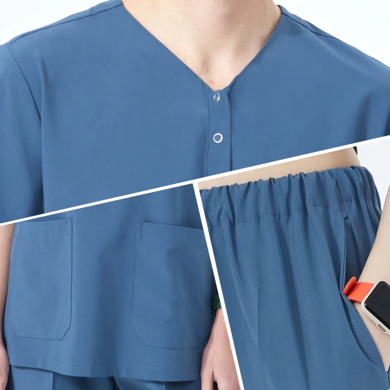 男性と女性のための速乾性ストレッチスクラブセット,医療病院のユニフォーム,医師のユニフォーム,歯科,衛生スーツ,s06,4ウェイ,s06
