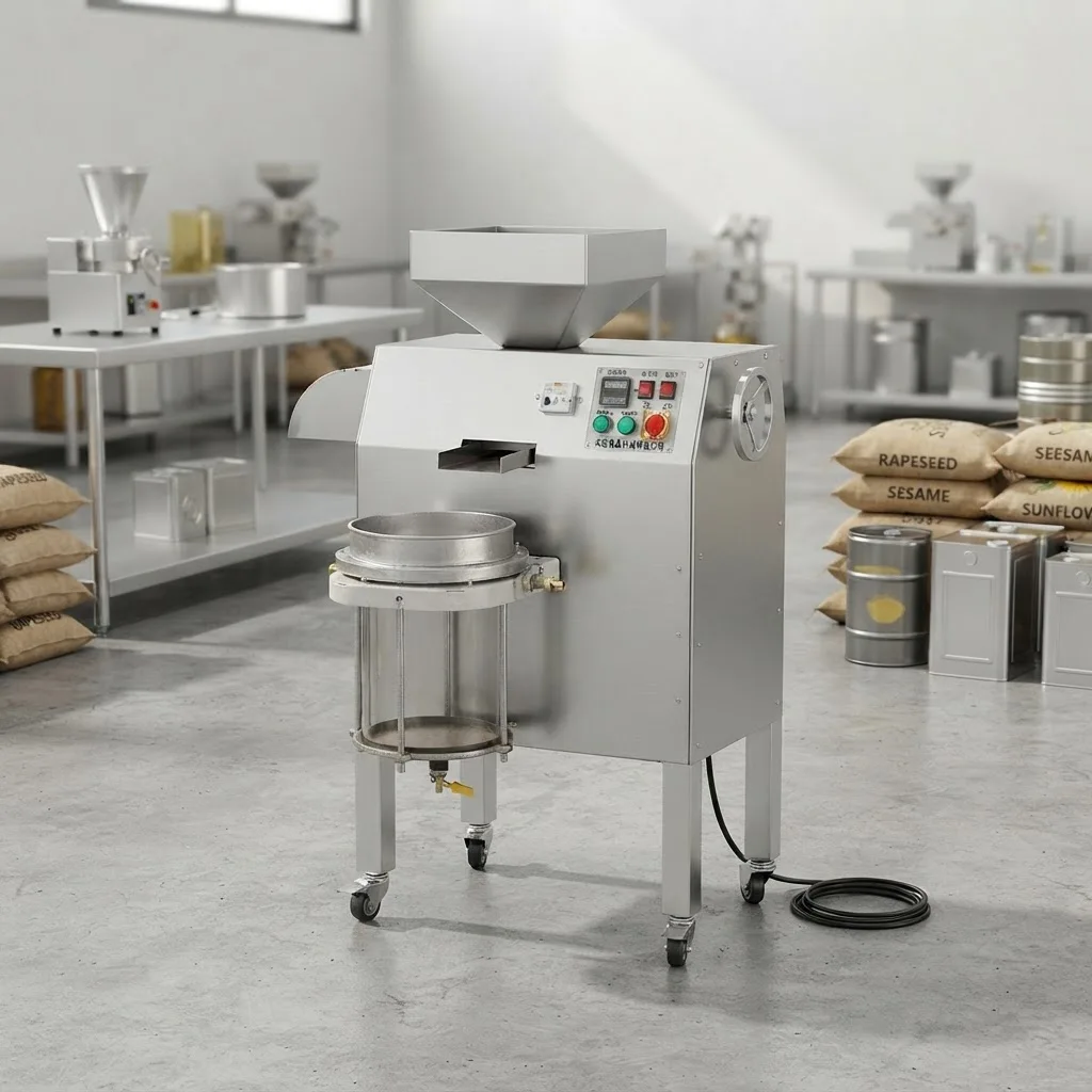 Cold Press Oil Machine Stainless Steel Oil Press Peanut Sesame Rapeseed Sunflower Walnut Screw Oil Expeller Commercial