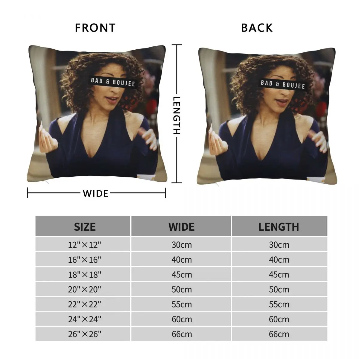 Bad And Boujee Hillary Banks Pillowcase Polyester Linen Velvet Creative Zip Decor Throw Pillow Case Home Cushion Cover