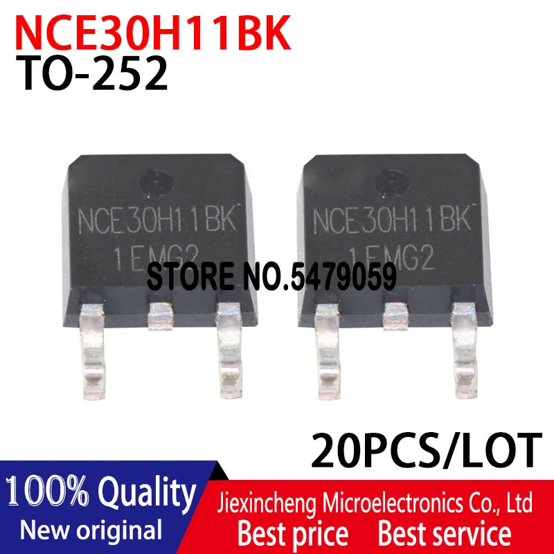 جديد وأصلي NCE30H11BK NCE30H11 TO-252 30V110A N-قناة وضع تعزيز السلطة MOSFET