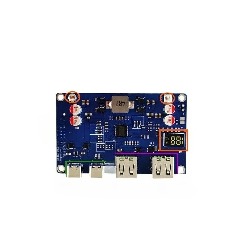 For 100W power bank bidirectional fast charging mobile power module, circuit board DIY main board nesting