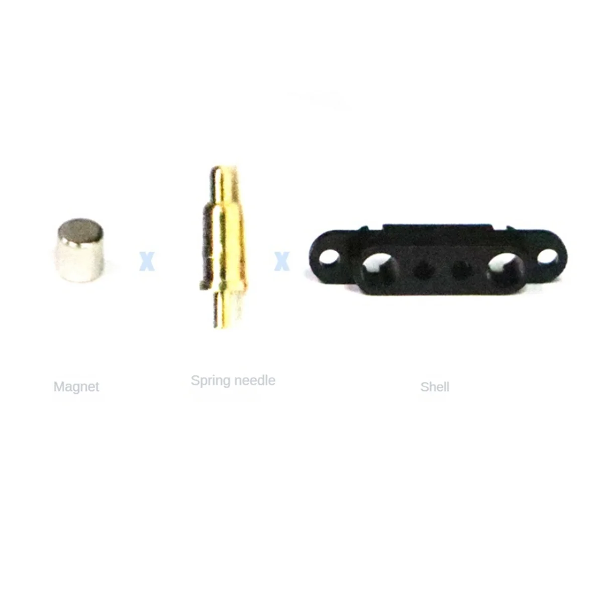 

A40I 5Pair 2Pin Magnetic Pogo Pin Connector Male Female Spacing 2.5mm 1.5A Waterproof Connector for Power Bank Car Charging