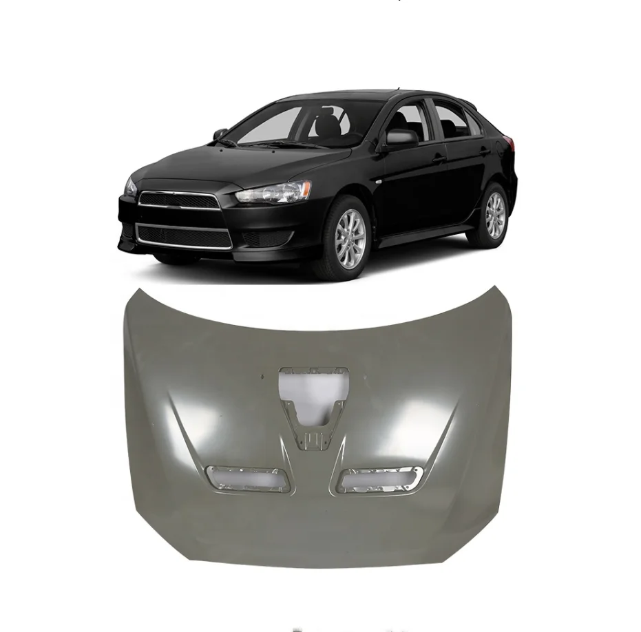 Body Parts Iron Bonnet For Mitsubishi Lancer 2008-2015 Upgrade Mitsubishi  EVO Style Hood