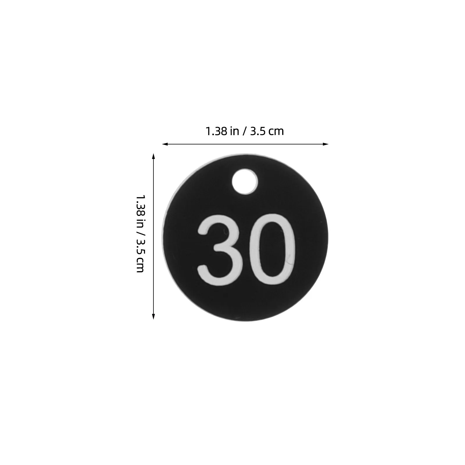 50Pcs Numbered Plastic Key Tags with Holes Clear Engraved Keychain Labels Portable Identification Markers Ideal for Storage