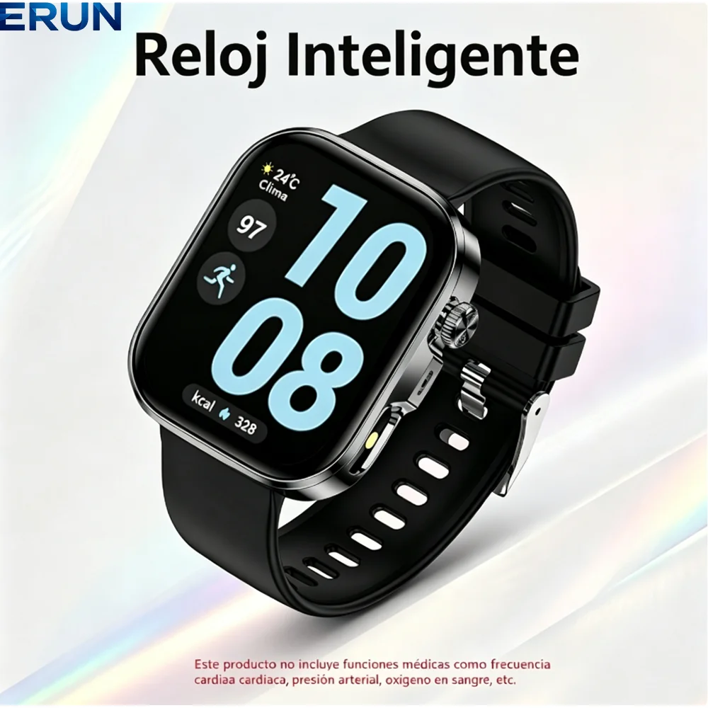 Smartwatch, Full Touchscreen, 2.01-Inch Ultra-Large Screen HD Display, Multiple Sports Modes, Flashlight, Calling, Clock, Men's Watch, Women's Watch, Ideal for Christmas Humor, Novelty, Fun Gift, Father's Day Present, New Year Gift