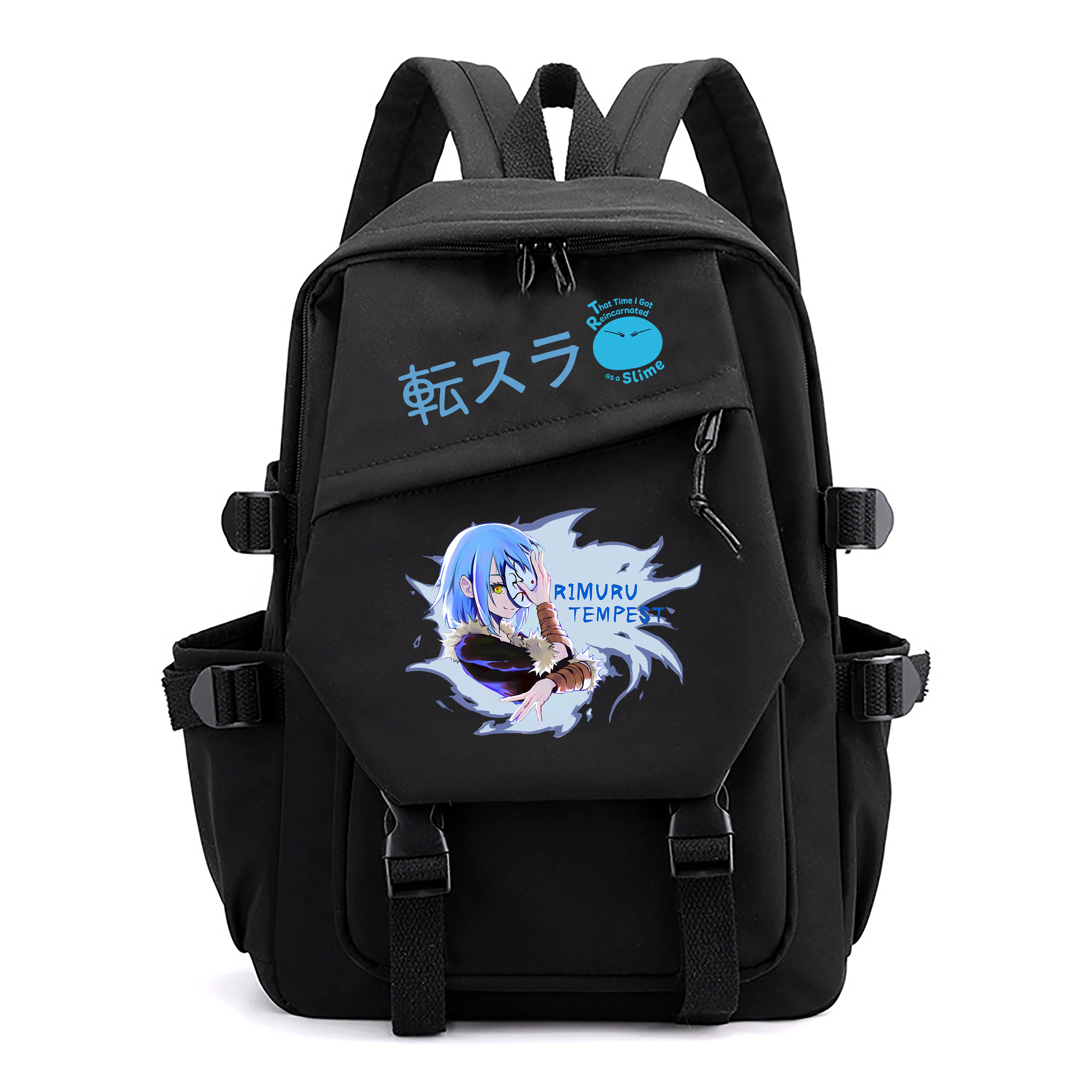 

That Time I Got Reincarnated as a Slime Cartoon Travel Backpack Kawaii School Bags Nylon Anime Bookbag Women Laptop Bagpack
