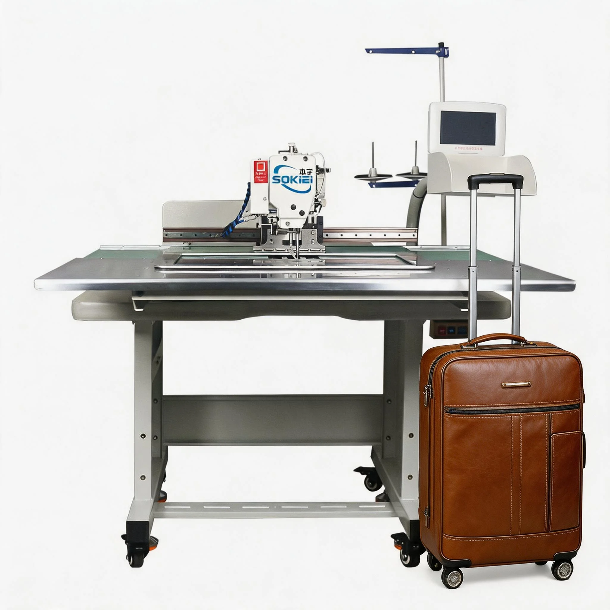 Programmable Pattern Automatic Sewing Machine For Leather Computerized Lock Stitch Core Motor