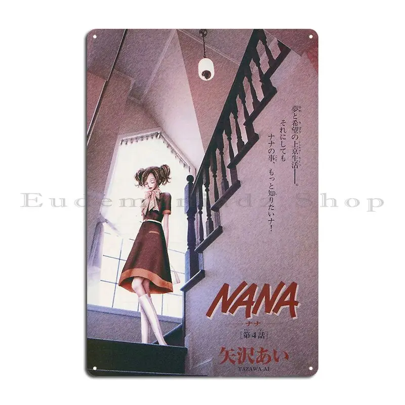 Nana Anime Inspired Anime Masterpiece Metal Signs Designer Club Bar Club Garage Painting Tin Sign Poster