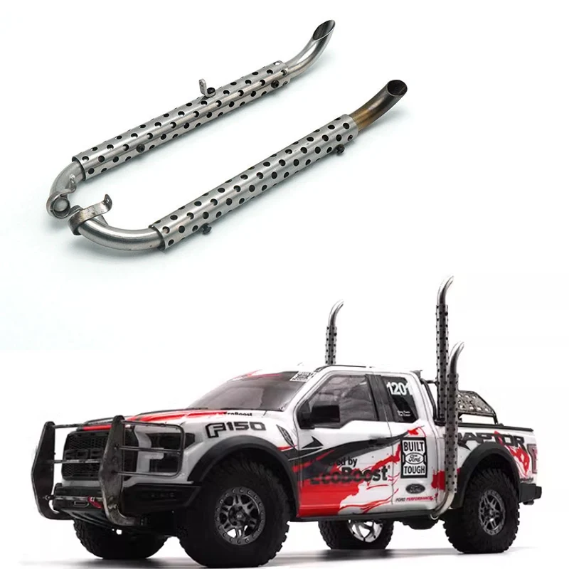 

Exhaust Pipe Modification Part Exhaust Gas Treatment Decoration for 1/10 RC Crawler Car Traxxas Km3 Short Truck Raptor F150 Wait